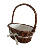 Nouveaux paniers à fleurs en rotin tissés à la main avec paniers-cadeaux de rangement pour pain de fruits décorés et paniers de rangement traités