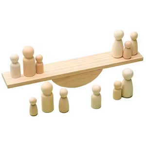 Altalena in Legno Impilabile per Bambini, Giocattolo Educativo per lo Sviluppo Cerebrale, Divertente e Interattivo - Product Image 6