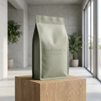 Sachet alimentaire pour animaux de compagnie imprimé en héliogravure, épaisseur 36 (0,36 mm), scellé sur 8 côtés, fond plat, refermable avec fermeture éclair, pour croquettes pour chiens et chats de haute qualité
