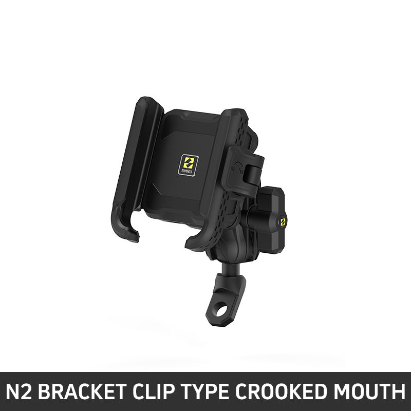 Black N2 BRACKET CLIP TYPE CROOKED MOUTH