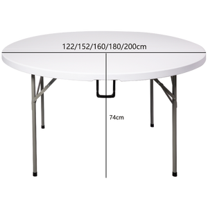 Ensemble de chaises de table pliantes lourdes de haute qualité 4ft 5ft 6ft 7ft pique-nique en plein air facile à transporter événements de mariage utilisation de la cuisine moderne - Product Image 2