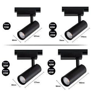 25w Cob Led Spot Track Light Ce Rohs High Quality Design Led Track Light 5 Years Warranty Led Track Light For Clothing Shop