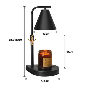 Lámpara Calentadora de Velas de Madera, Adornos <span class=keywords><strong>para</strong></span> el Hogar, Calentador de <span class=keywords><strong>Cera</strong></span> Eléctrico Multifuncional, Luz Regulable, Lámparas de Noche <span class=keywords><strong>para</strong></span> el Hogar, Regalos - Product Image 4