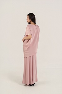 Women <b>Elastic</b> Waistband Trumpet Mermaid Satin Silk Blend Woven Casual Midi <b>Skirt</b>-All Seasons Wholesale - Product Image 2