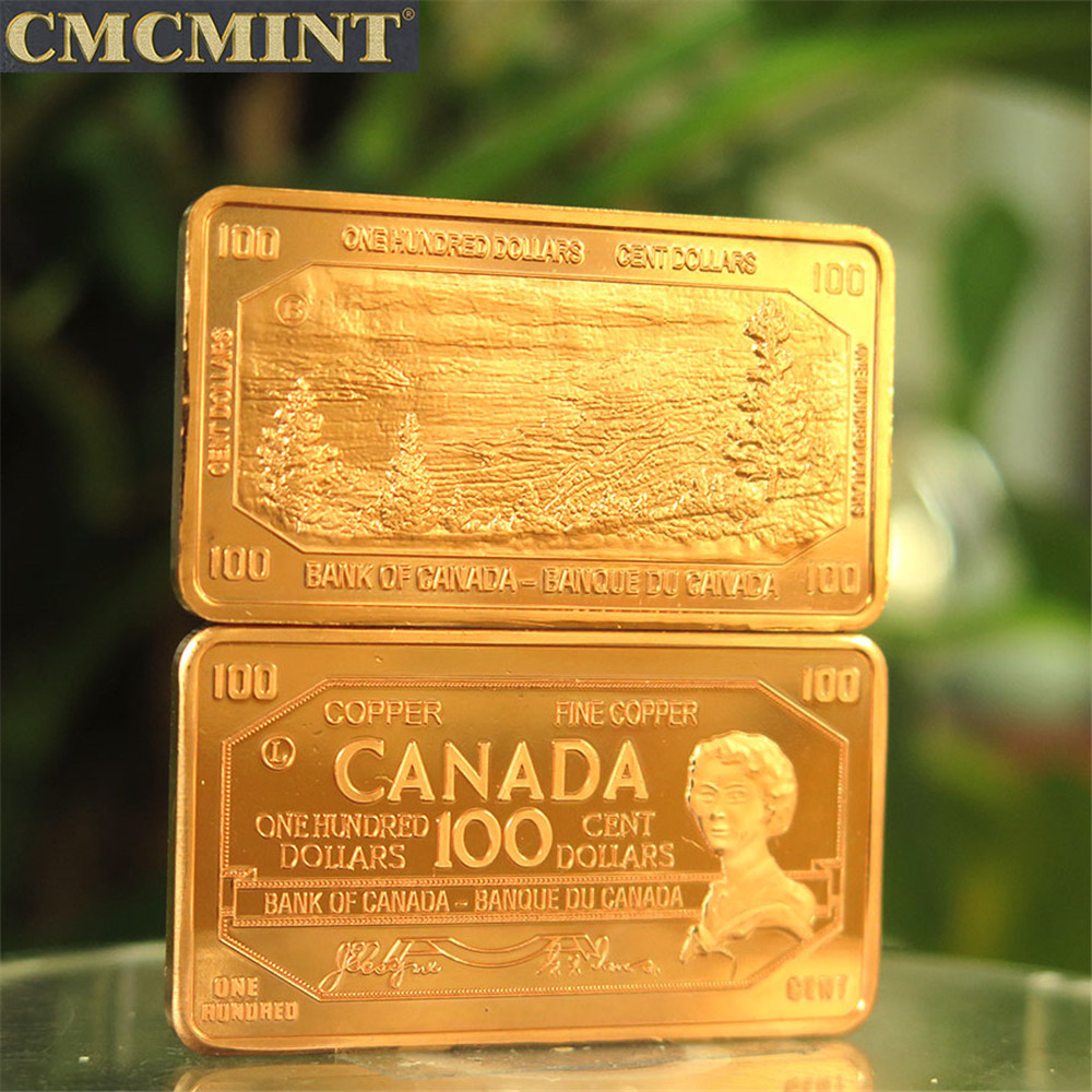 Hot selling products collectible coins custom 1 oz 999 Fine Copper Bullion $1000 USA Bill Bar