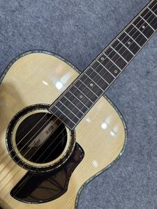 Guitare acoustique mini 36 pouces entièrement en bois massif, table en épicéa, manche en acajou - Guitare de voyage professionnelle finition brillante - Product Image 4