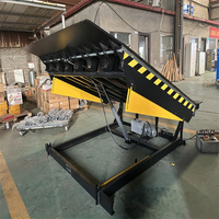 Terminal de chargement/déchargement Ounuo Logistics, niveleur hydraulique électrique 10 tonnes, matériau en acier au carbone, modèle DCQ-600, utilisation en entrepôt