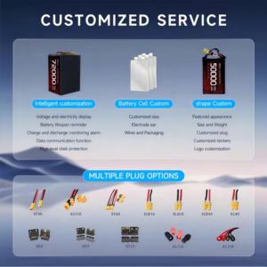 Promoción 2026: Batería de Iones de Litio de Estado Sólido de Alta Densidad Energética 6S 18S 350wh/kg 50000mah para Drones Agrícolas - Product Image 4
