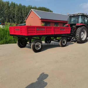 Venta caliente Rueda Tractor Tracción 5 Ton 4 ruedas <span class=keywords><strong>Remolque</strong></span> <span class=keywords><strong>de</strong></span> granja <span class=keywords><strong>de</strong></span> doble eje en venta - Product Image 2