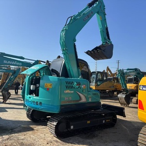 Mini-excavatrice sur chenilles d'occasion Kobelco SK75, faible nombre d'heures, matériel d'occasion du Japon, Kobelco SK200 60 75 130 135 140 210 350 - Product Image 1