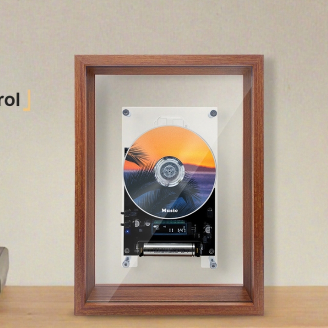 Portable cd Player Removable Battery Powered  Retro-Industrial Aesthetic Home Decor Wall-Mountable Desig Gifts Set