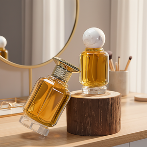 Vente en gros de flacons de parfum carrés vides de 50 ml et 100 ml, emballages en verre, miniatures de luxe en gros, contenants de parfum rechargeables vides - Product Image 1