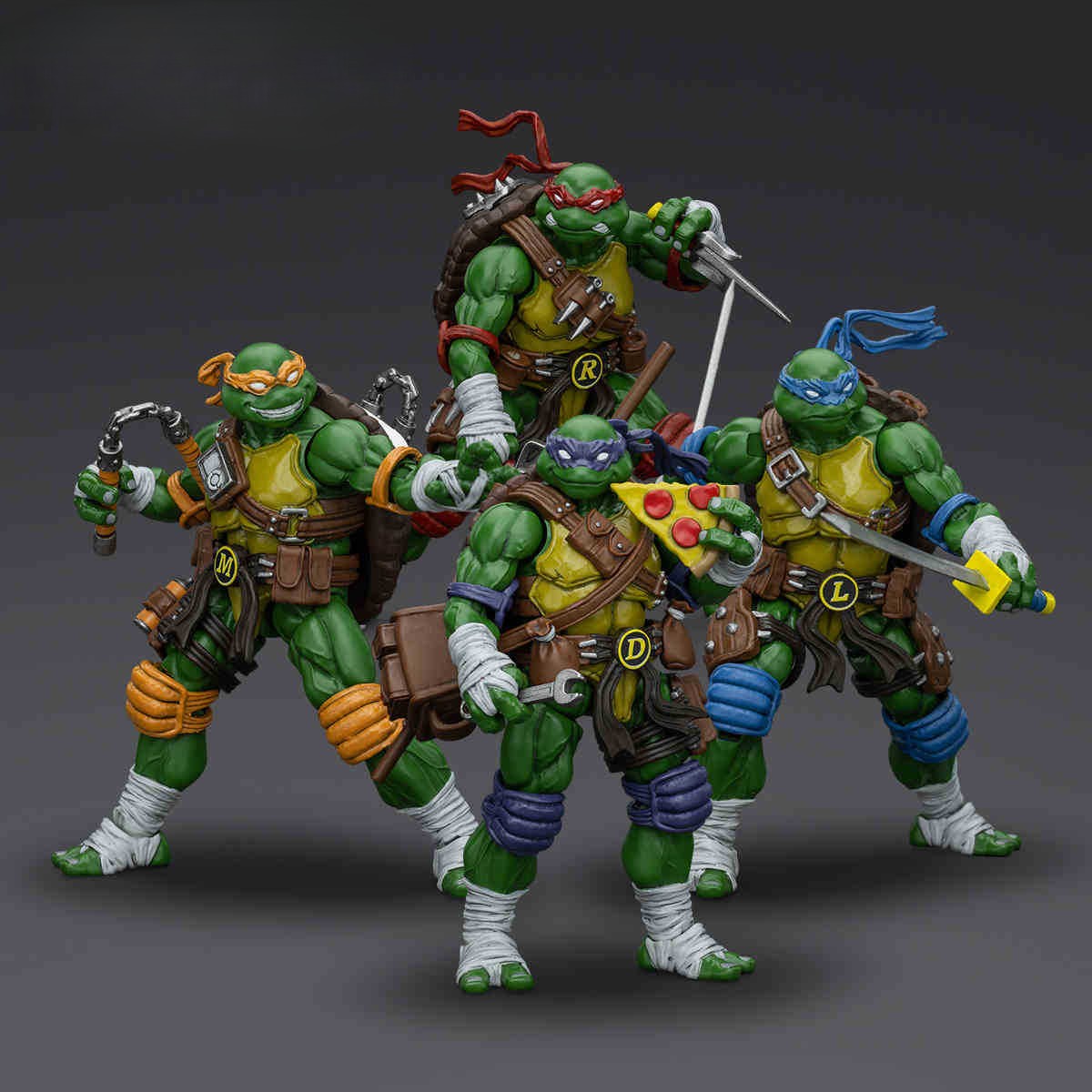 The four turtles of the ninja turtles