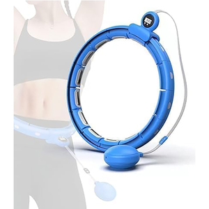 <strong>Hoola</strong> Fitness <strong>Hoops</strong> Weighted Smart Fitness Ring Massager Waist Gym Equipment for Kids Adults Counting Circle <strong>Hoops</strong> for Weight - Product Image 1