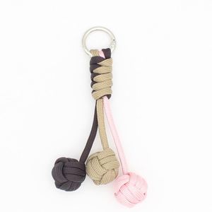 Handmade Colorful <b>Key</b> <b>Chain</b> Round Shear Ball <b>Key</b> <b>Chain</b> Pendant Lovely Color Polyester Material for Backpack Decoration - Product Image 4