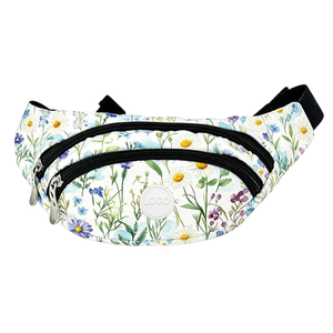 Sac banane de créateur pour femme, sac de poitrine bandoulière de luxe personnalisé à imprimé floral avec fermeture Zupper - Product Image 2