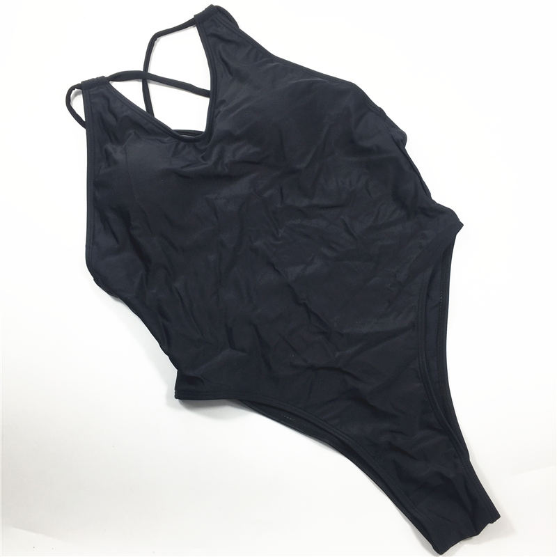 One-piece swimsuit solid color swimsuit custom swimwear sexy bikini