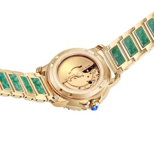 Montre automatique mécanique pour homme, design original en jadéite, chiffres romains, lumineuse, résistante à l'eau 50m, livraison directe - Product Image 4