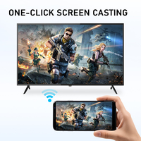 Téléviseur intelligent 4K ultra-plat 55 pouces 2026, directement de l'usine, avec cadre fin, UHD LED, Android 15 et télécommande vocale pour hôtel, bureau et domicile