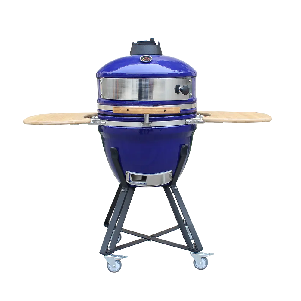 Hersteller Outdoor Keramik Kamado 16-Zoll-BBQ-Raucher Barbecue Holzkohle Rotisserie-Grill