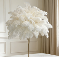 Vente flash : Boule de fleurs en plumes blanches personnalisée, parfaite pour la décoration de table de mariage, d'événements et de fêtes