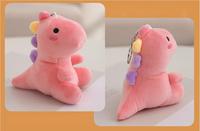 12cm personnalisé Super doux mignon dinosaure en peluche poupée porte-clés jouet avec PP coton remplissage unisexe décoration cadeau