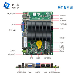 เมนบอร์ดอุตสาหกรรม Yentek Mini ITX 148x102 มม. Celeron J6412 รองรับเครือข่ายคู่ 6 SATA DDR4 ช่องเดียว - Product Image 3