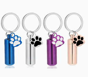 Urnes funéraires personnalisées en acier inoxydable pour animaux de compagnie, bijoux commémoratifs pour cendres, porte-clés pour cendres, urne commémorative pour chat, chien, animal de compagnie - Product Image 2