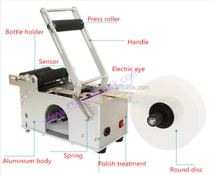 เครื่องติดฉลากขวดกลมแบบกึ่งอัตโนมัติราคาดีที่สุด - Product Image 6