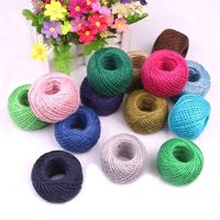 Corde torsadée en Jute 100% naturelle, 2mm, en sisal, pour emballage, décoration, bricolage