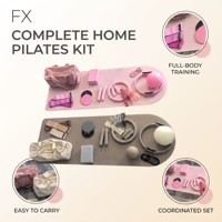 Kit de Pilates Écologique FX : Tapis de Yoga, Ensemble d'haltères, Accessoires, Bracelets de cheville et de poignet personnalisés, Barre de musculation, Anneau de résistance