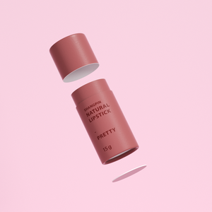 Tube de rouge à lèvres naturel XINHE 15g, emballage en papier recyclable, logo estampé à chaud - Product Image 2