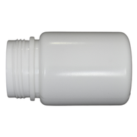 Flacon de médecine HDPE de 60ml-Bouchon à vis avec joint à chaud Récipient solide oral pour pilules Capsules Expédition immédiate