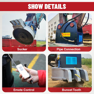 محرك هيدروليكي مغناطيسي لحفارات، ملحق لمناولة الخردة الفولاذية وهدم المباني، مغناطيس للحفارات من 15 إلى 30 طن - Product Image 5