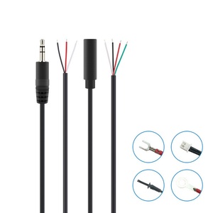 Tuỳ chỉnh Cáp Âm Thanh 3.5mm Nữ Nam TS TRRS Mono Cắm để Trần Dây Kết Thúc Mở AUX Cáp - Product Image 3