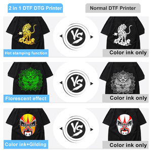 חם מכירות מדפסת שטוחה A3 גודל dtg מדפסת dtf מדפסת 2 ב 1 L805 ראש ההדפסה עבור כל צבע בד t חולצה הדפסת מכונה - Product Image 2