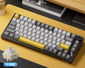 คีย์บอร์ดเกมมิ่งแบบมีสายสามโหมด PRO USB-C 2.4G บลูทูธ ฮอตสวอปได้ ไฟ RGB Backlit - Product Image 4