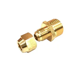 3/8 "OD 1/2 erkek NPT pirinç sıkıştırma uydurma