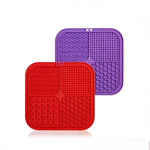 Alfombrilla de silicona para alimentación lenta de mascotas, superventas, nuevo estilo, diseño antideslizante en la base, alivia la ansiedad del perro, tazón de alimentación lenta - Product Image 4