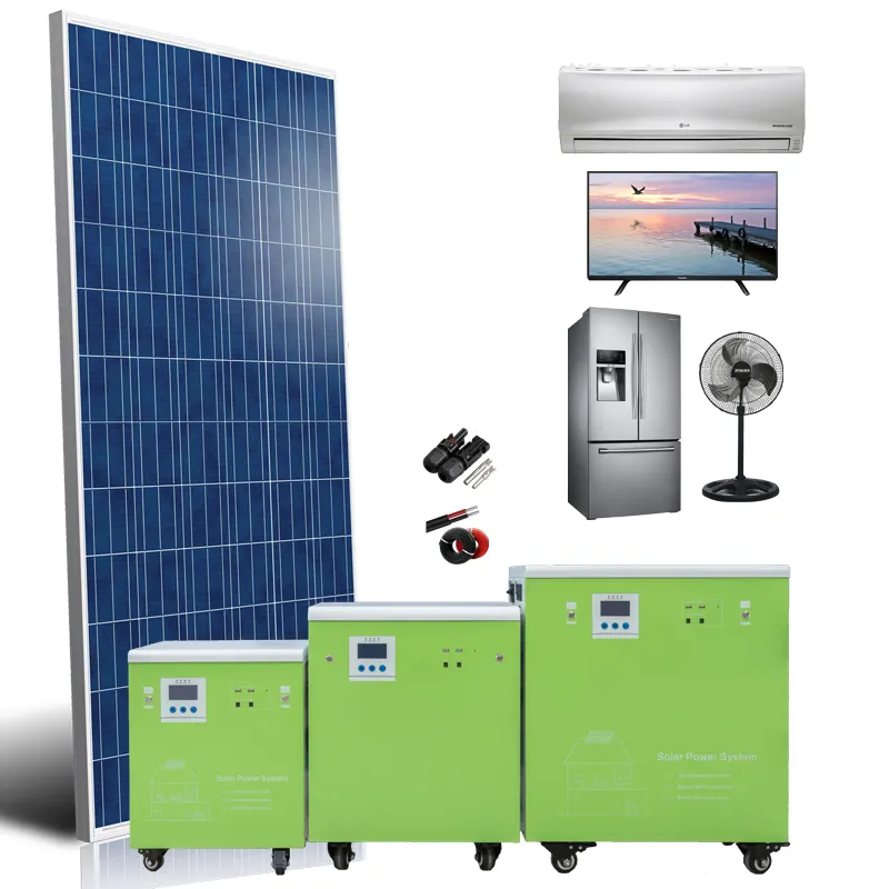 Sistema de energía solar Wuxi fábrica portátil 1kw a 5kw sistema de energía solar 5kw sistema de energía solar para el hogar