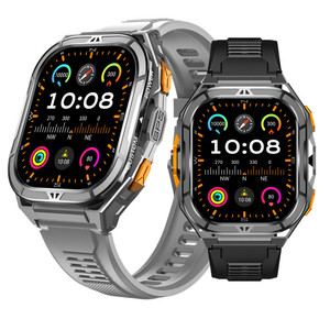 Reloj Inteligente con Pantalla AMOLED Grande, GPS, Altímetro, Barómetro, Brújula, Resistente al Agua 5ATM, Correa de Silicona, Reloj Deportivo para Exteriores - Product Image 1