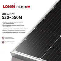LONGI pv פנלים סולאריים מחירים 540W אנרגיה סולארית פנל במלאי פוטו מודולרי