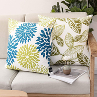Housse de coussin carrée décorative de luxe extra douce 18x18 pouces pour canapé, lit, chaise, voiture