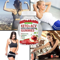 Gummies au vinaigre de cidre de pomme Keto Ausreson OEM, compléments amincissants Halal B12, produits pour un ventre plat, gummies Keto ACV naturels