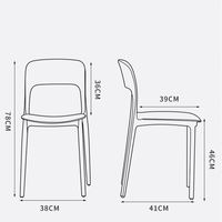 Chaises de salle à manger en polypropylène (PP) empilables, légères et antidérapantes, en gros pour commandes en vrac