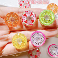 Accessoires en résine ornements de cheveux breloques dos plat breloques en résine pour Slime étui mobile porte-clés bricolage artisanat décoration