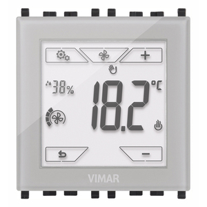 Termostato Touch Vimar 18.2 C con Display Digitale per Sistema HVAC Domestico KNX - Product Image 1