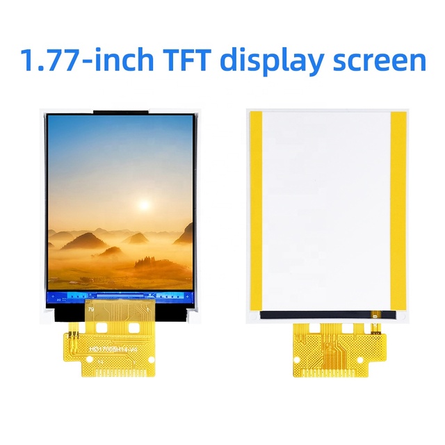 Industrial Grade 1.77 Inch TFT LCD Screen 128x160 Resolution 4W SPI Interface ST7735P3 -20~+70 Smart Watch Embedded QTSS Brand 1