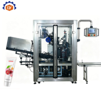 Etiquetadora Industrial de Tubos Blandos, Etiquetadora Automática Autoadhesiva para Tubos de Pegamento y Sellador de Vidrio