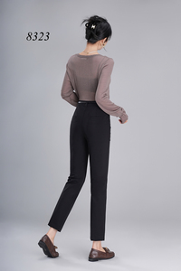 2025 personalizzazioni da donna pantaloni a vita alta pantaloni dritti Casual da donna ufficio estate slim fit da ufficio abiti da ufficio pantaloni formali - Product Image 4